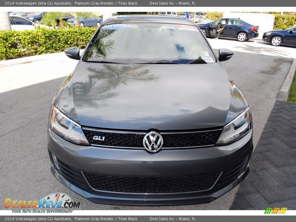 2014 Volkswagen Jetta GLI Autobahn Platinum Gray Metallic / Titan Black Photo #3