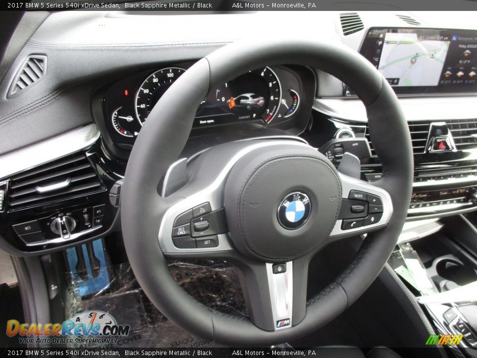 2017 BMW 5 Series 540i xDrive Sedan Steering Wheel Photo #14