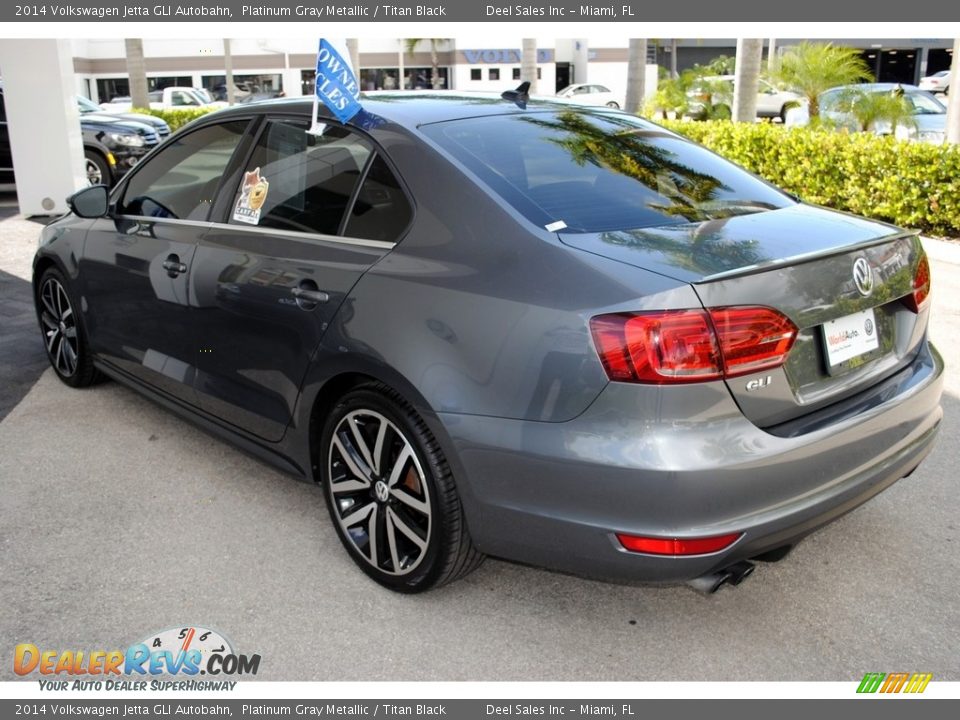 2014 Volkswagen Jetta GLI Autobahn Platinum Gray Metallic / Titan Black Photo #6