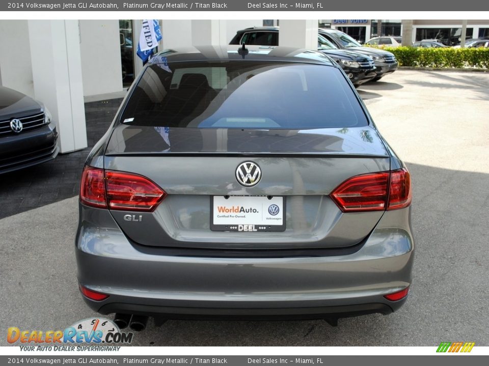 2014 Volkswagen Jetta GLI Autobahn Platinum Gray Metallic / Titan Black Photo #8