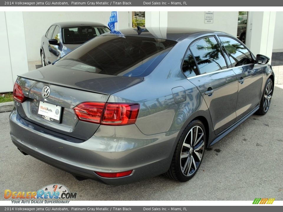 2014 Volkswagen Jetta GLI Autobahn Platinum Gray Metallic / Titan Black Photo #9