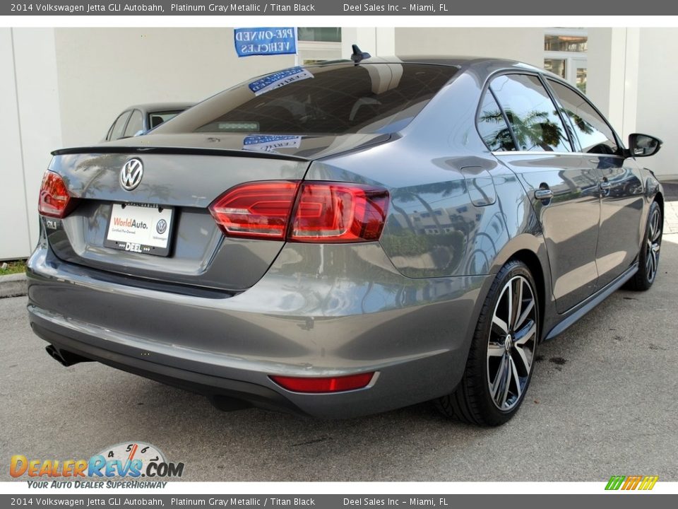 2014 Volkswagen Jetta GLI Autobahn Platinum Gray Metallic / Titan Black Photo #10