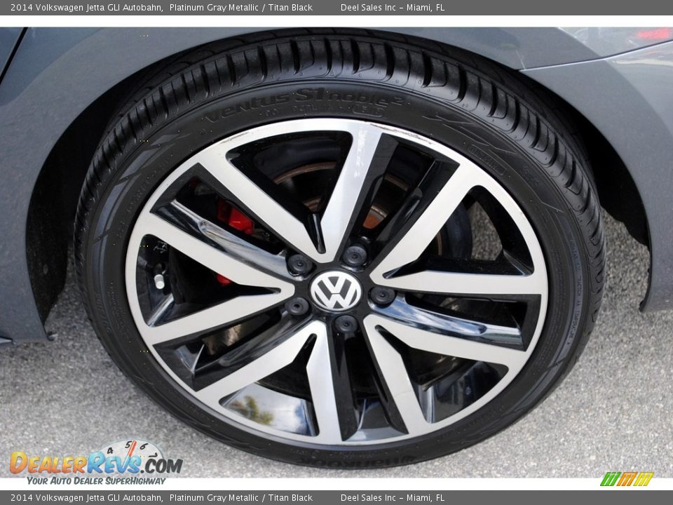 2014 Volkswagen Jetta GLI Autobahn Platinum Gray Metallic / Titan Black Photo #11