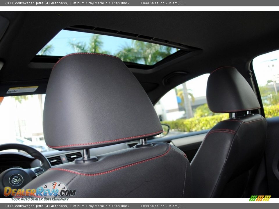 2014 Volkswagen Jetta GLI Autobahn Platinum Gray Metallic / Titan Black Photo #14