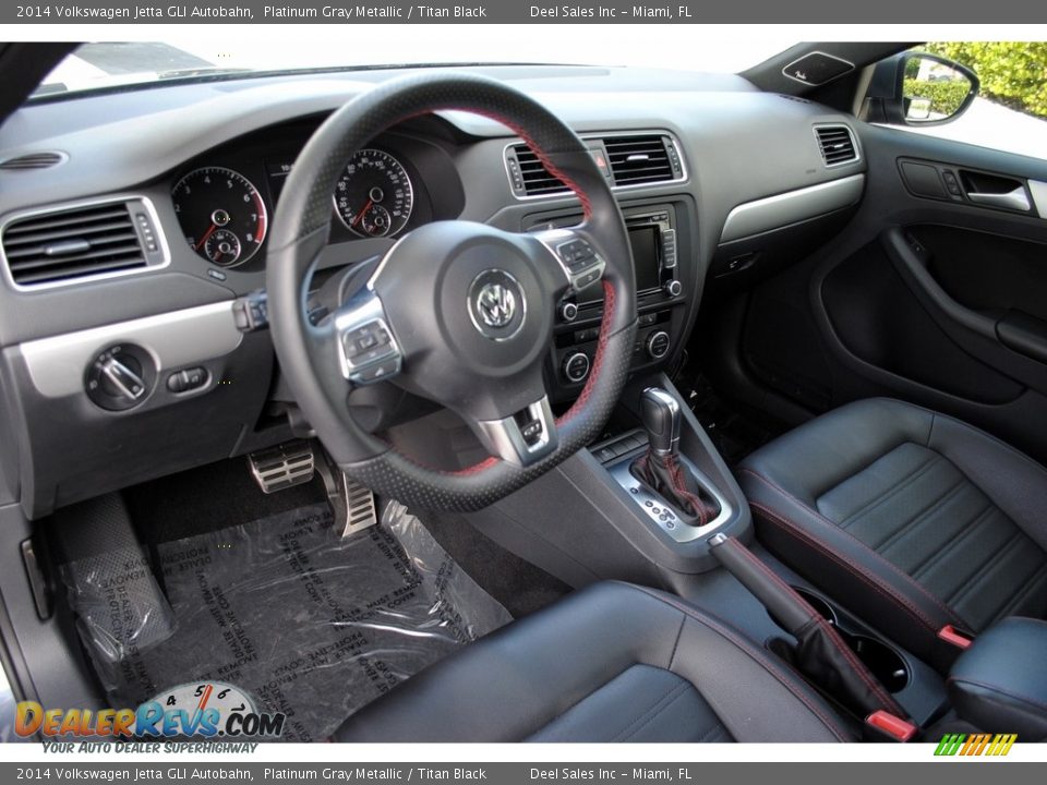 2014 Volkswagen Jetta GLI Autobahn Platinum Gray Metallic / Titan Black Photo #16