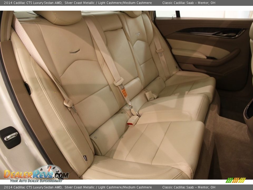 2014 Cadillac CTS Luxury Sedan AWD Silver Coast Metallic / Light Cashmere/Medium Cashmere Photo #17