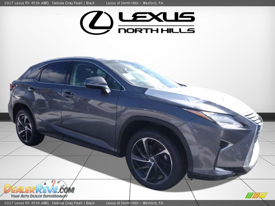2017 Lexus RX 450h AWD Nebula Gray Pearl / Black Photo #1