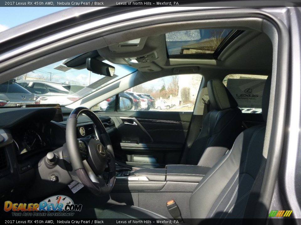 2017 Lexus RX 450h AWD Nebula Gray Pearl / Black Photo #7