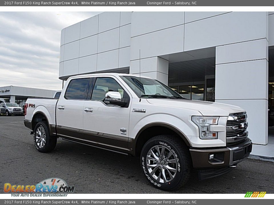 2017 Ford F150 King Ranch SuperCrew 4x4 White Platinum / King Ranch Java Photo #1