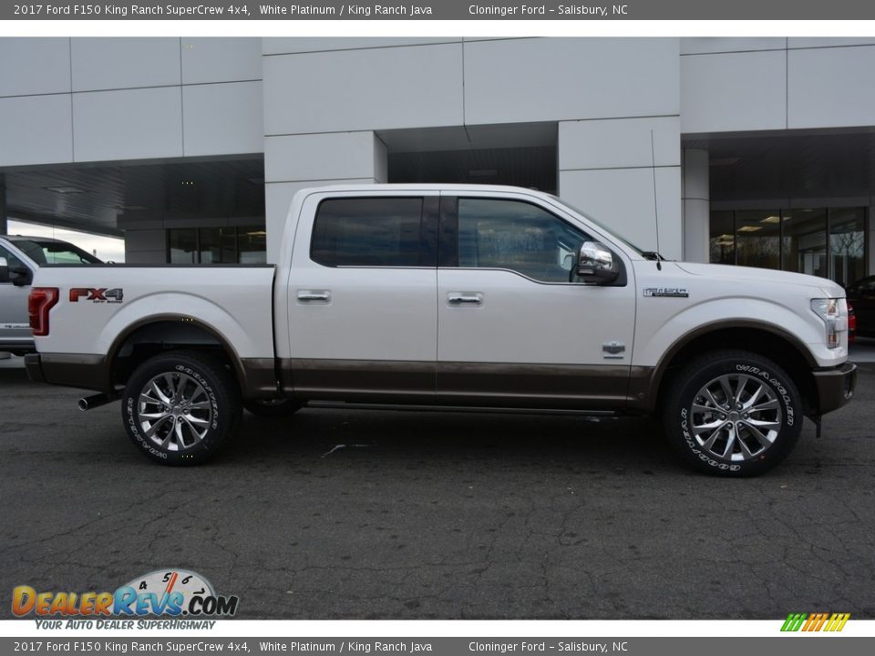 2017 Ford F150 King Ranch SuperCrew 4x4 White Platinum / King Ranch Java Photo #2