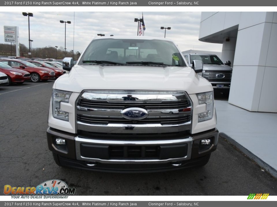 2017 Ford F150 King Ranch SuperCrew 4x4 White Platinum / King Ranch Java Photo #4