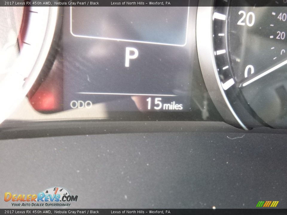 2017 Lexus RX 450h AWD Nebula Gray Pearl / Black Photo #15