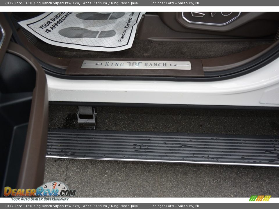 2017 Ford F150 King Ranch SuperCrew 4x4 White Platinum / King Ranch Java Photo #8