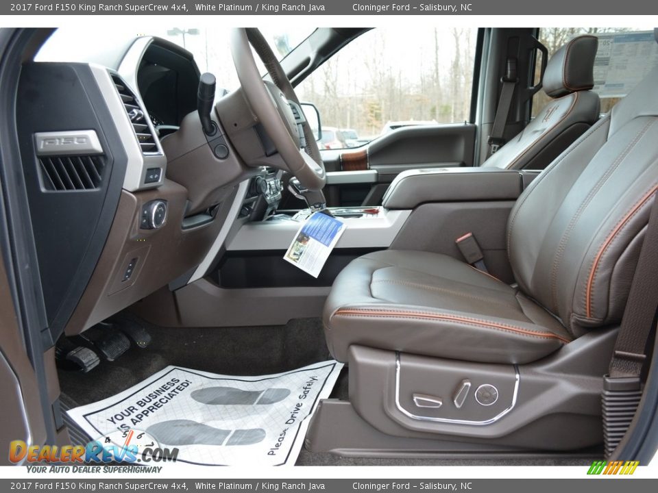 2017 Ford F150 King Ranch SuperCrew 4x4 White Platinum / King Ranch Java Photo #9