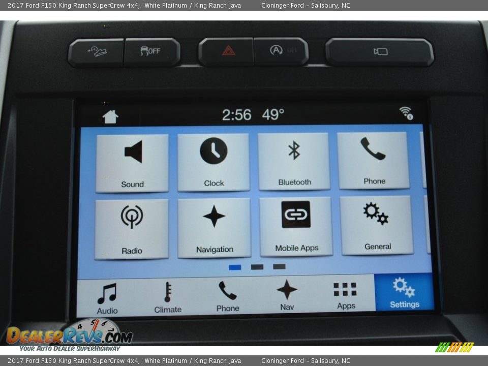 2017 Ford F150 King Ranch SuperCrew 4x4 White Platinum / King Ranch Java Photo #15