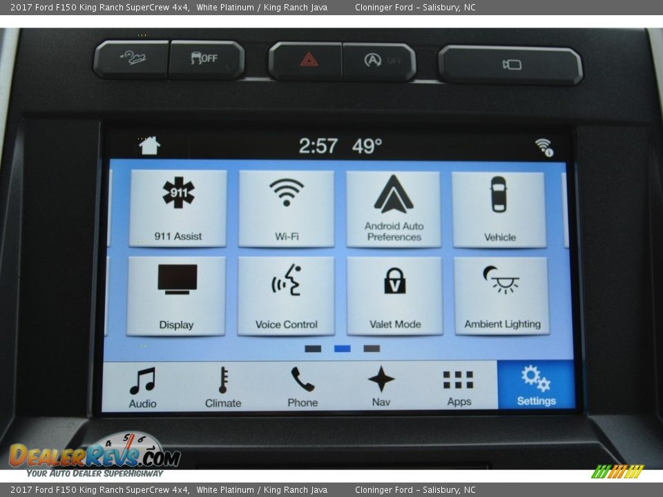 2017 Ford F150 King Ranch SuperCrew 4x4 White Platinum / King Ranch Java Photo #16