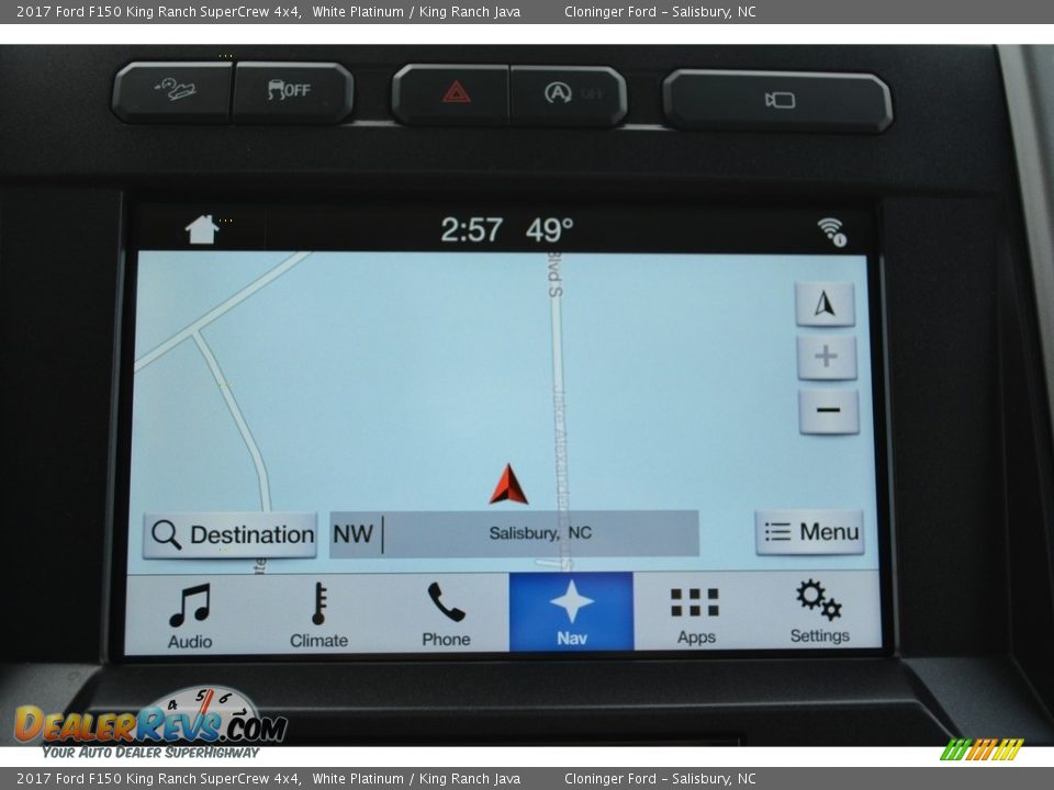 2017 Ford F150 King Ranch SuperCrew 4x4 White Platinum / King Ranch Java Photo #17