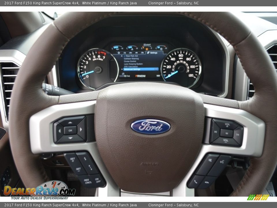 2017 Ford F150 King Ranch SuperCrew 4x4 White Platinum / King Ranch Java Photo #28