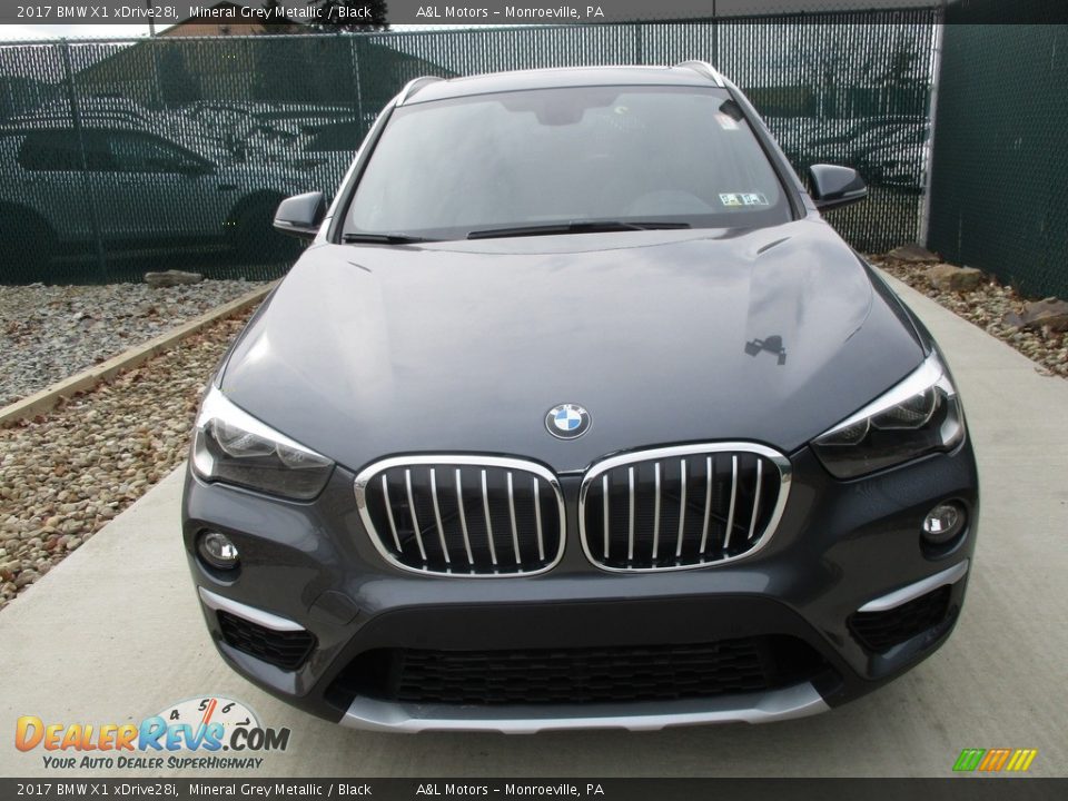 2017 BMW X1 xDrive28i Mineral Grey Metallic / Black Photo #6