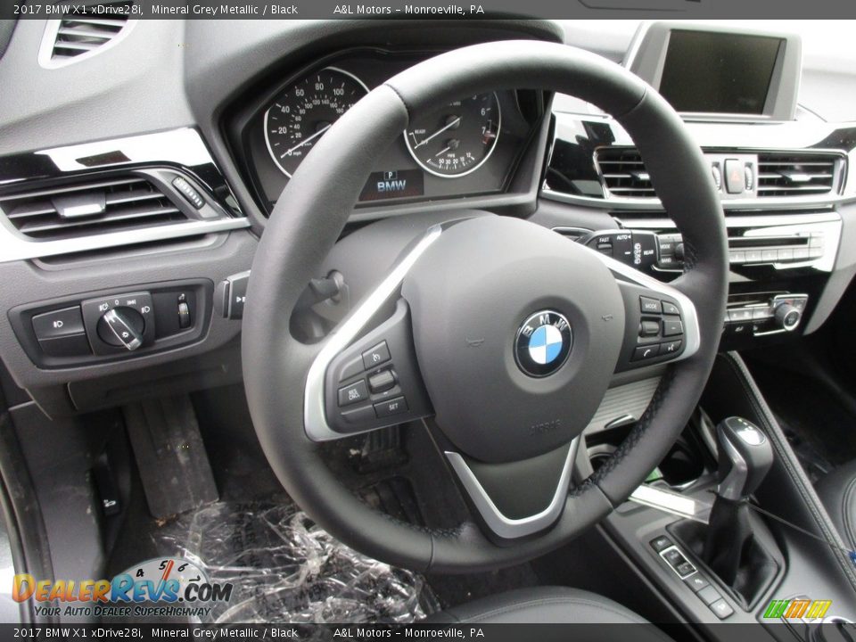 2017 BMW X1 xDrive28i Mineral Grey Metallic / Black Photo #12