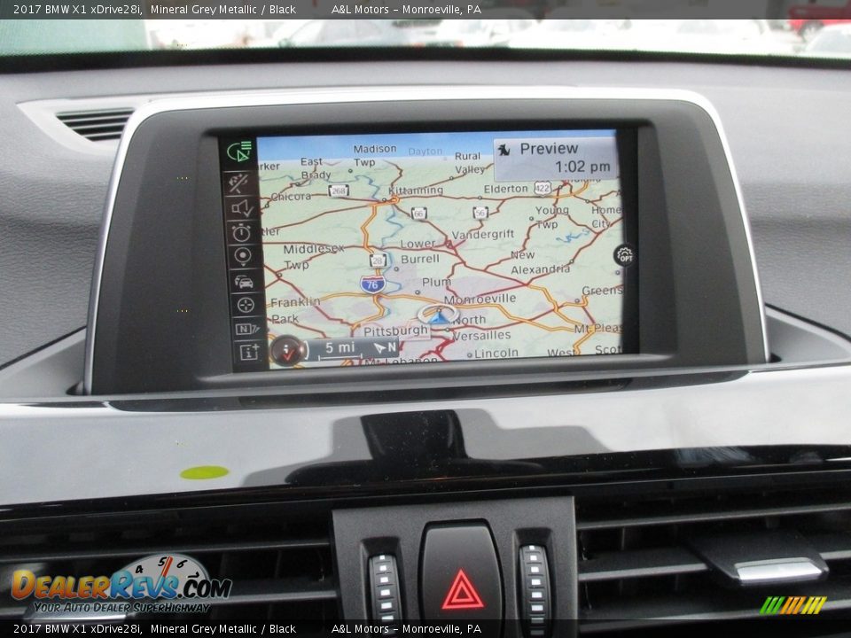 2017 BMW X1 xDrive28i Mineral Grey Metallic / Black Photo #17