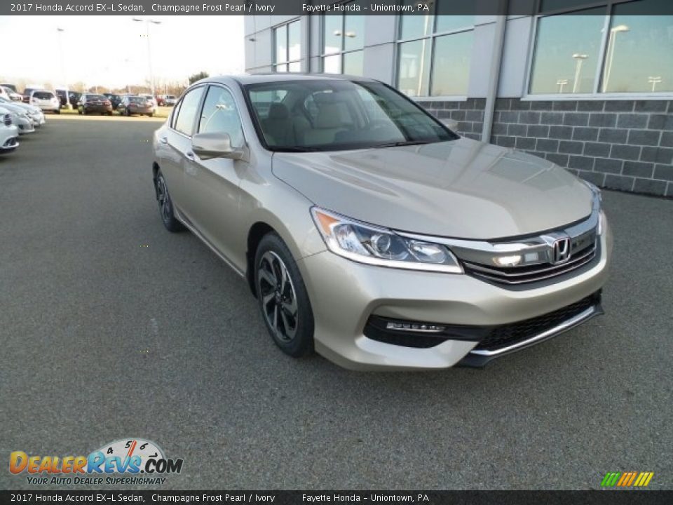 2017 Honda Accord EX-L Sedan Champagne Frost Pearl / Ivory Photo #1