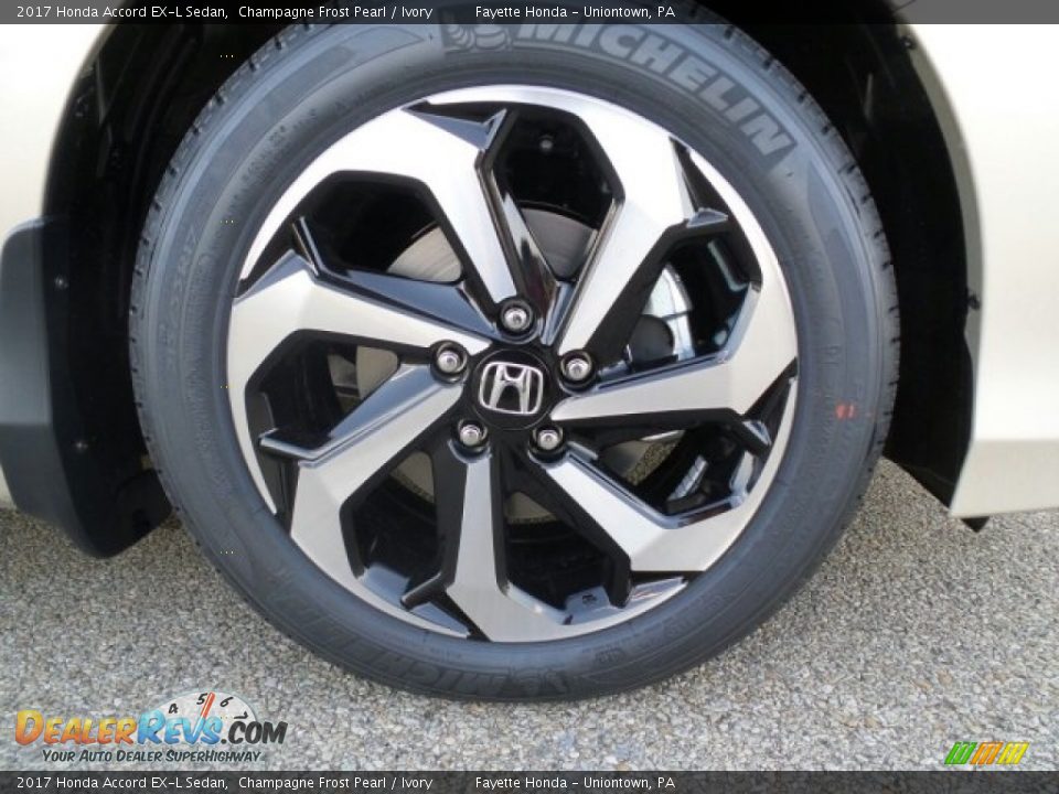 2017 Honda Accord EX-L Sedan Champagne Frost Pearl / Ivory Photo #3