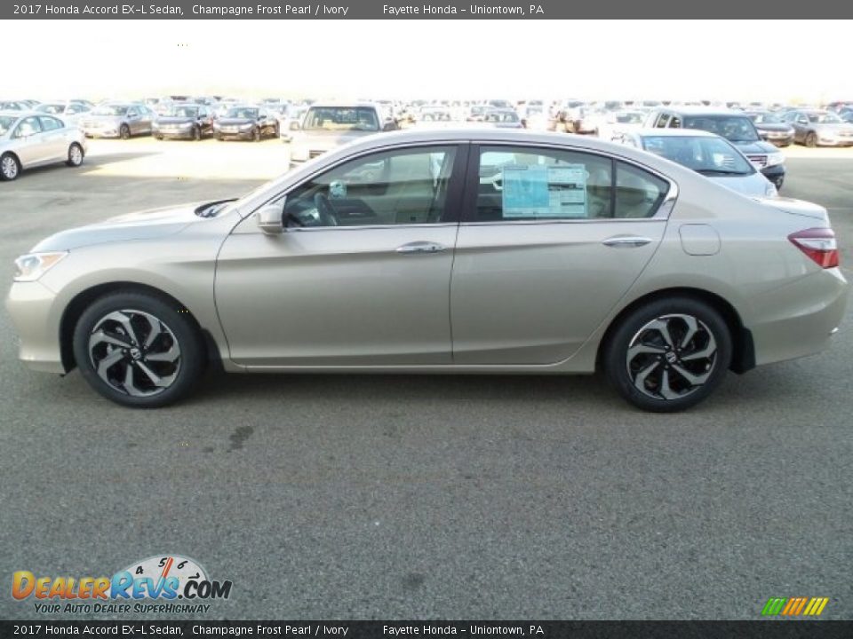 2017 Honda Accord EX-L Sedan Champagne Frost Pearl / Ivory Photo #6