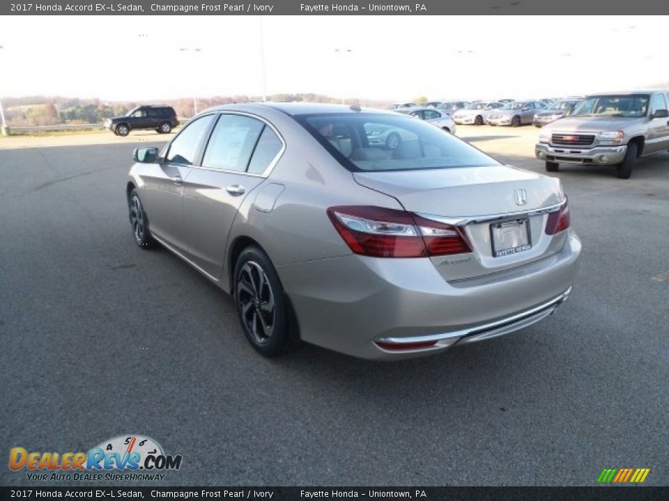 2017 Honda Accord EX-L Sedan Champagne Frost Pearl / Ivory Photo #7