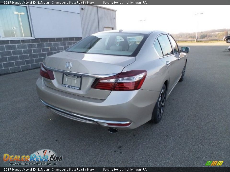 2017 Honda Accord EX-L Sedan Champagne Frost Pearl / Ivory Photo #8