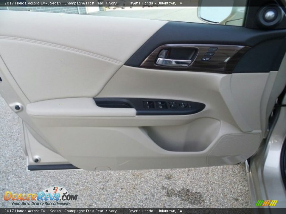 2017 Honda Accord EX-L Sedan Champagne Frost Pearl / Ivory Photo #10