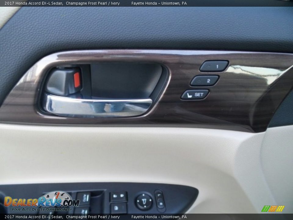 2017 Honda Accord EX-L Sedan Champagne Frost Pearl / Ivory Photo #11