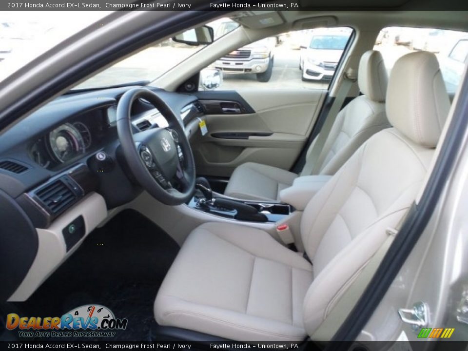 2017 Honda Accord EX-L Sedan Champagne Frost Pearl / Ivory Photo #13