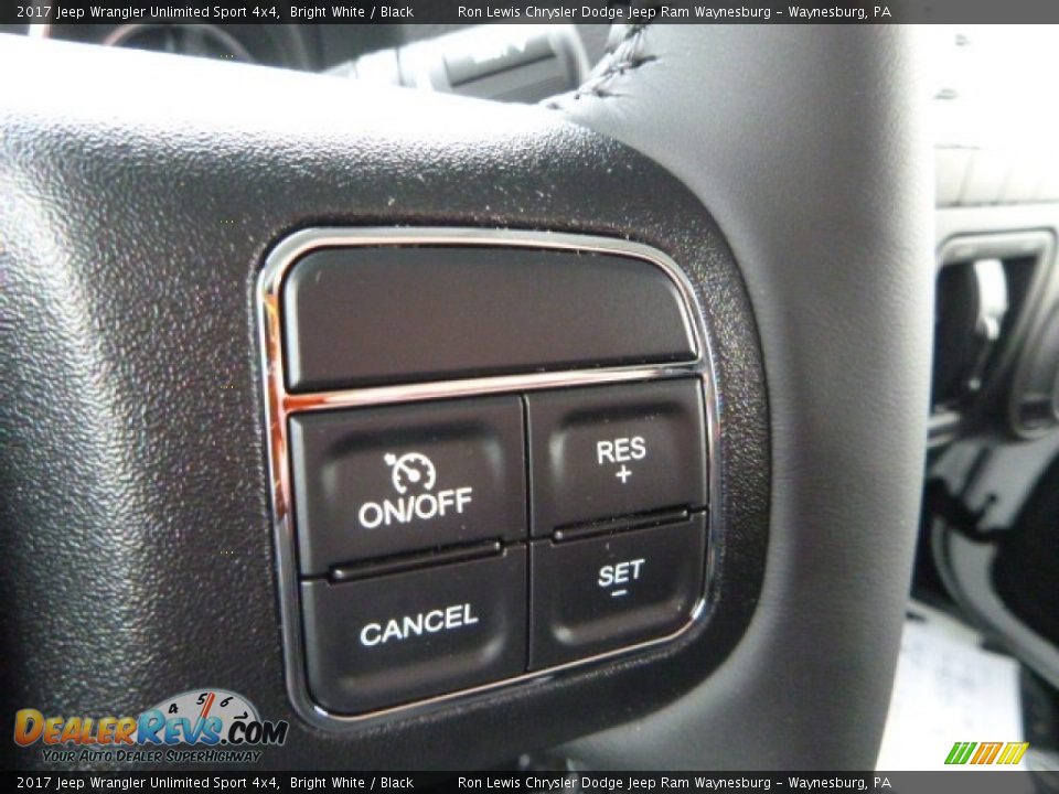 2017 Jeep Wrangler Unlimited Sport 4x4 Bright White / Black Photo #12