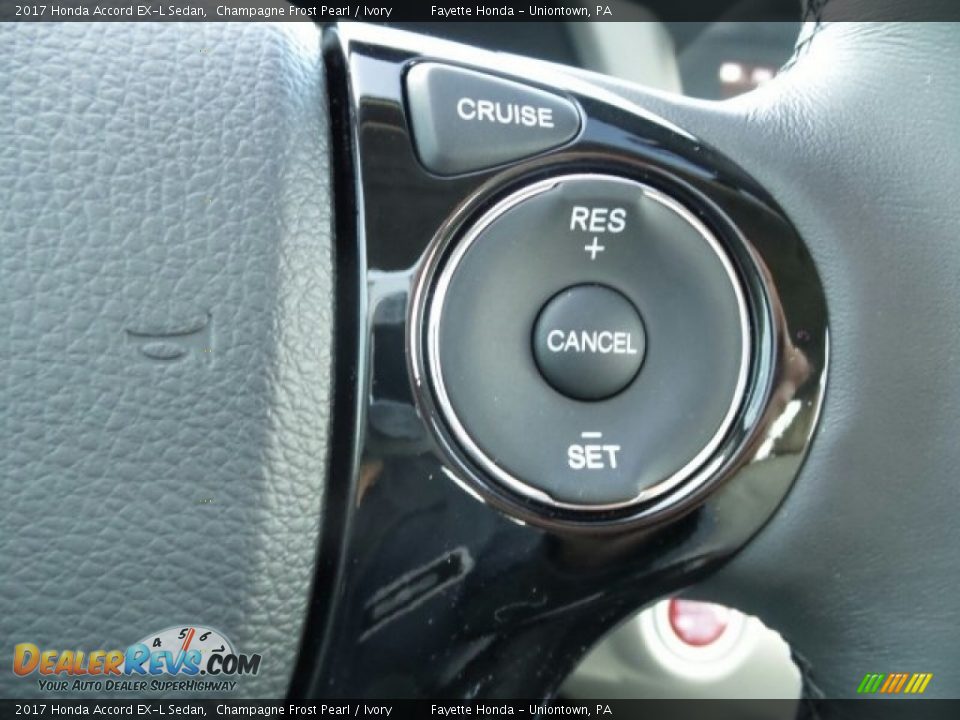 2017 Honda Accord EX-L Sedan Champagne Frost Pearl / Ivory Photo #21