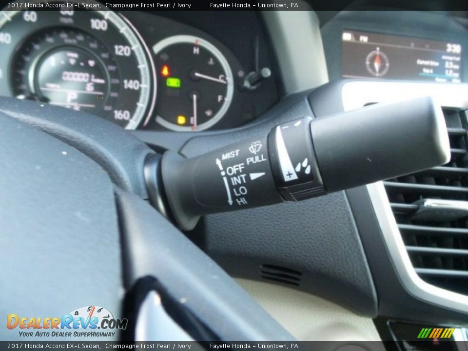 2017 Honda Accord EX-L Sedan Champagne Frost Pearl / Ivory Photo #22