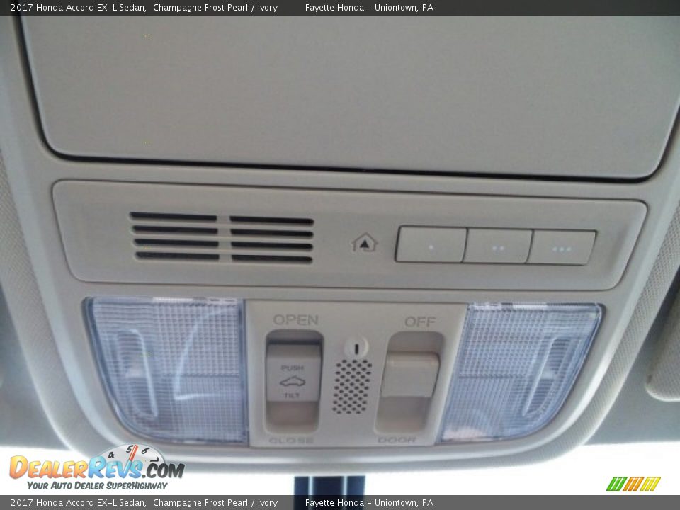 2017 Honda Accord EX-L Sedan Champagne Frost Pearl / Ivory Photo #27