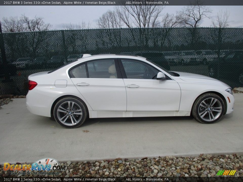 2017 BMW 3 Series 330i xDrive Sedan Alpine White / Venetian Beige/Black Photo #2