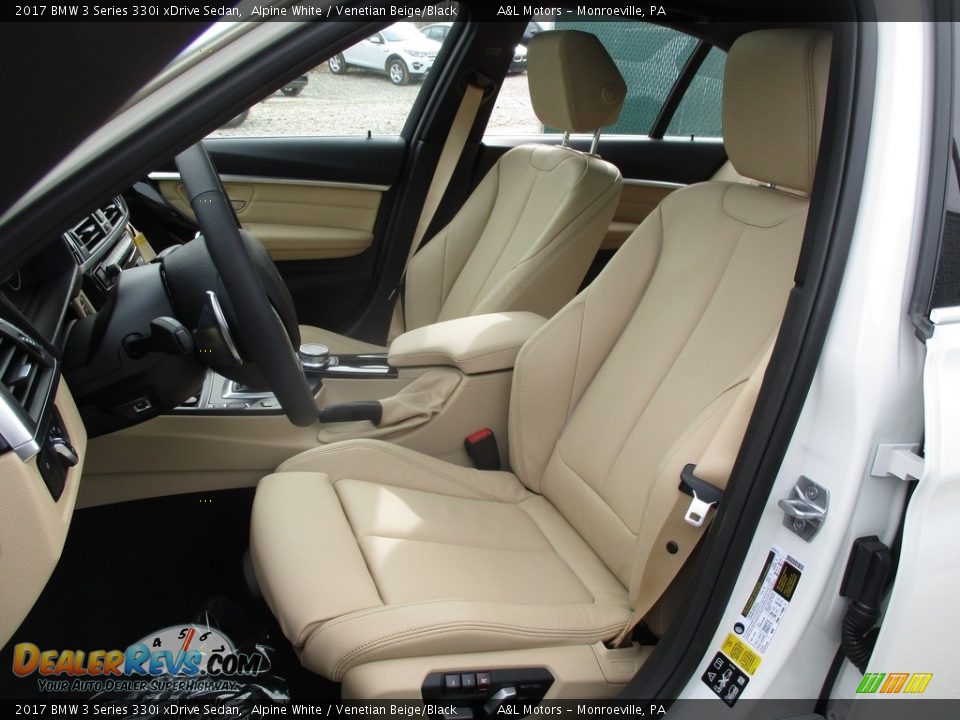 2017 BMW 3 Series 330i xDrive Sedan Alpine White / Venetian Beige/Black Photo #12