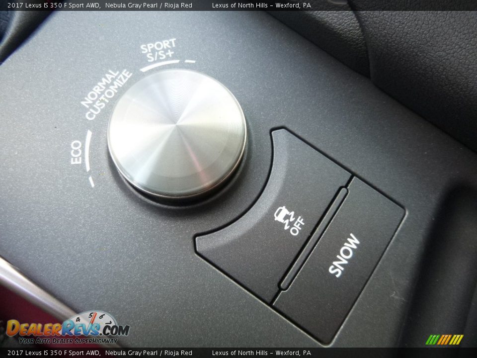 Controls of 2017 Lexus IS 350 F Sport AWD Photo #14