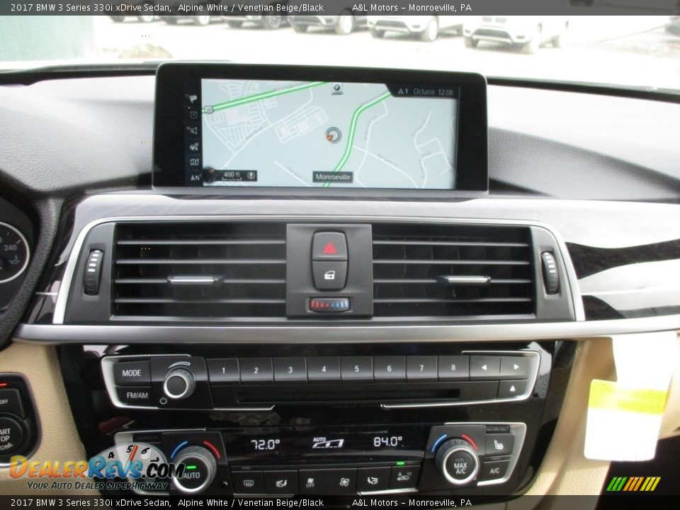 2017 BMW 3 Series 330i xDrive Sedan Alpine White / Venetian Beige/Black Photo #15