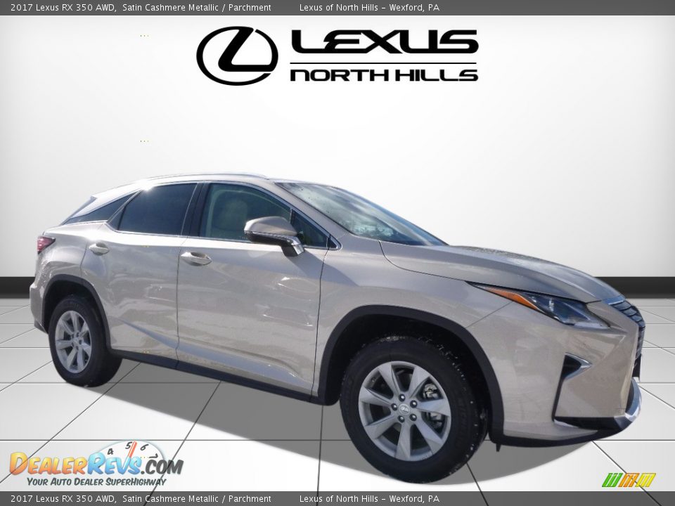 2017 Lexus RX 350 AWD Satin Cashmere Metallic / Parchment Photo #1