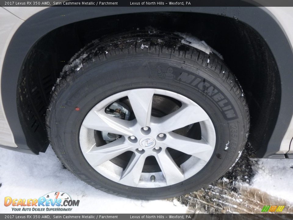 2017 Lexus RX 350 AWD Satin Cashmere Metallic / Parchment Photo #5