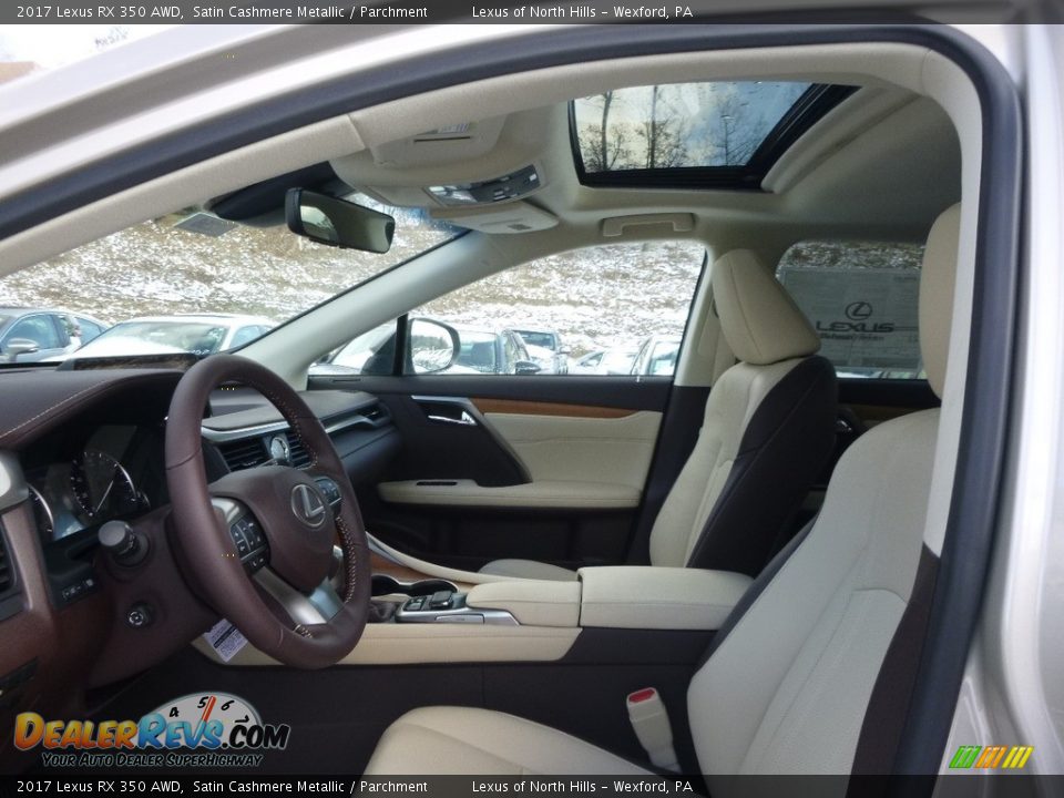 2017 Lexus RX 350 AWD Satin Cashmere Metallic / Parchment Photo #7
