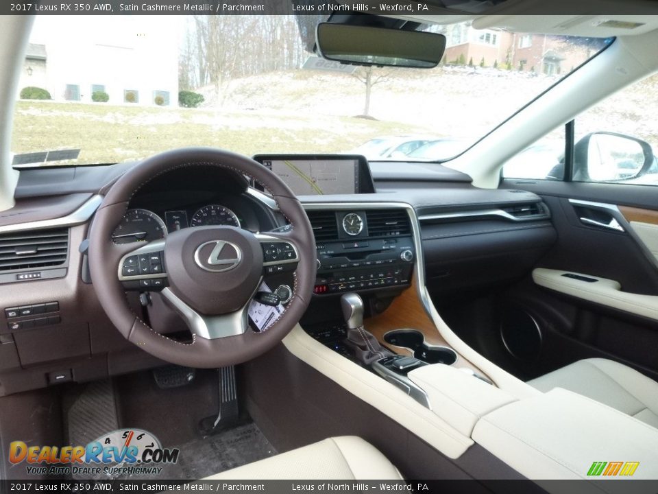 2017 Lexus RX 350 AWD Satin Cashmere Metallic / Parchment Photo #9