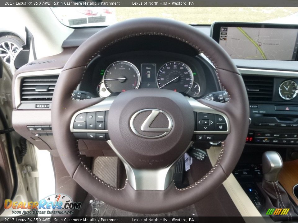 2017 Lexus RX 350 AWD Satin Cashmere Metallic / Parchment Photo #12