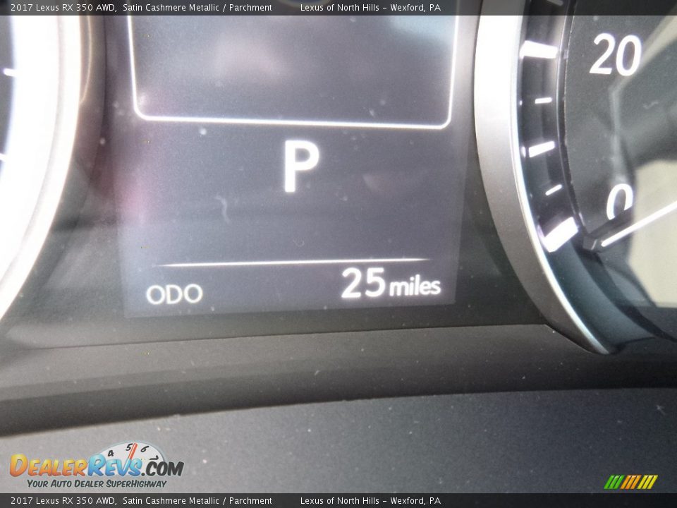2017 Lexus RX 350 AWD Satin Cashmere Metallic / Parchment Photo #15