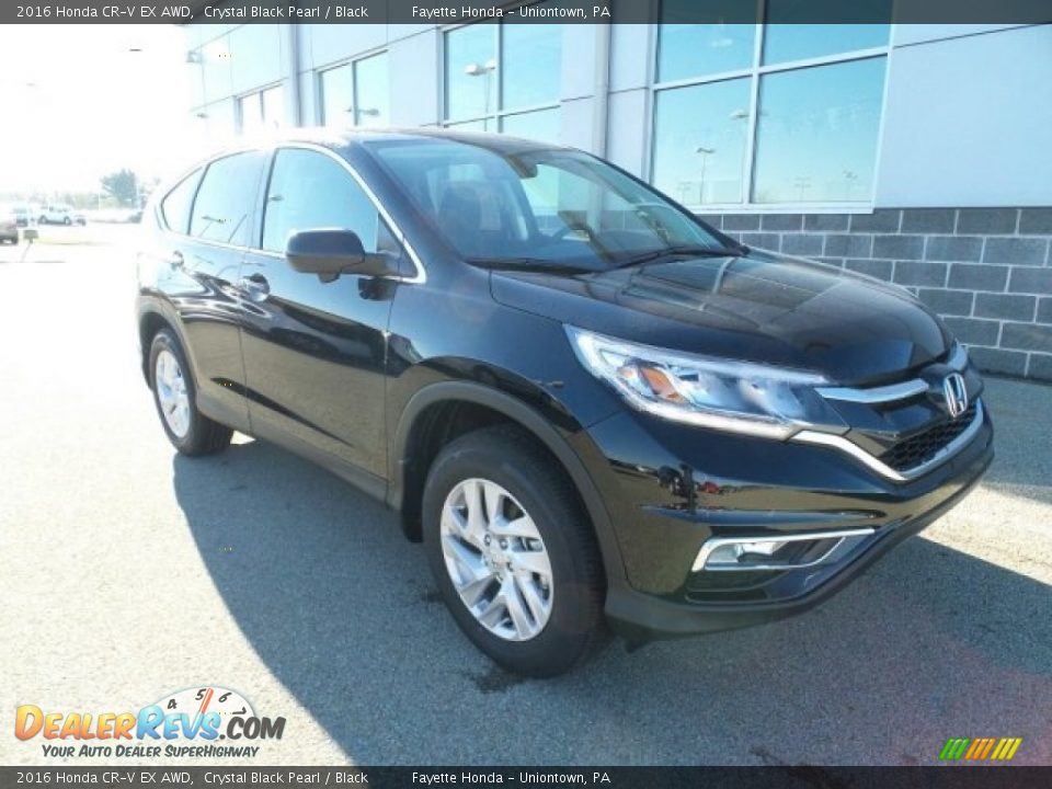 2016 Honda CR-V EX AWD Crystal Black Pearl / Black Photo #1