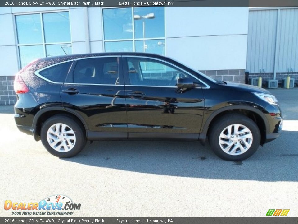 2016 Honda CR-V EX AWD Crystal Black Pearl / Black Photo #2