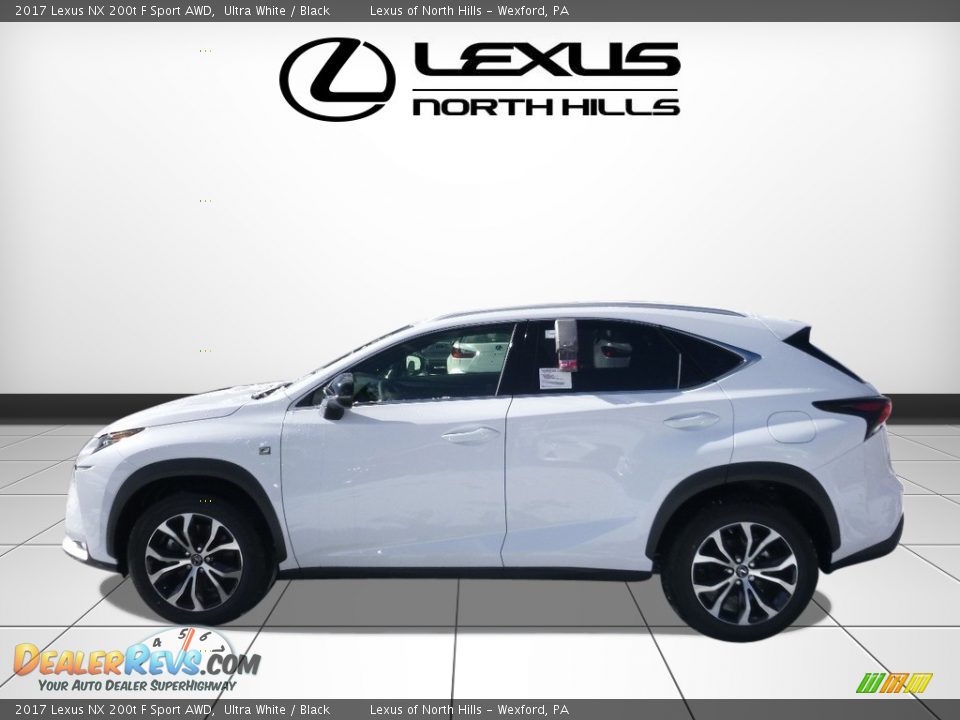 2017 Lexus NX 200t F Sport AWD Ultra White / Black Photo #3